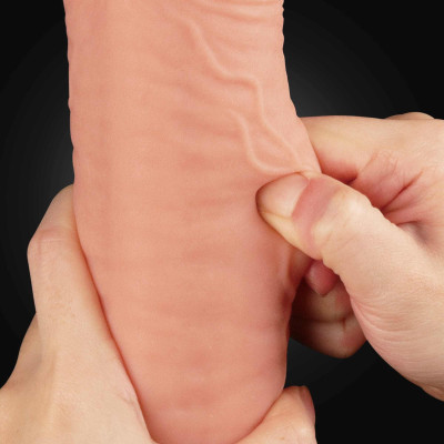 12 Dual Layered Platinum Silicone Cock