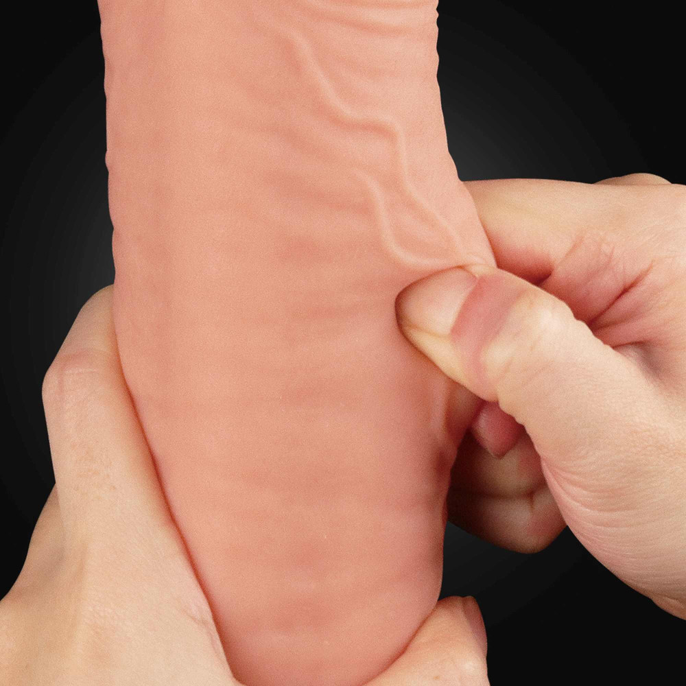 12 Dual Layered Platinum Silicone Cock