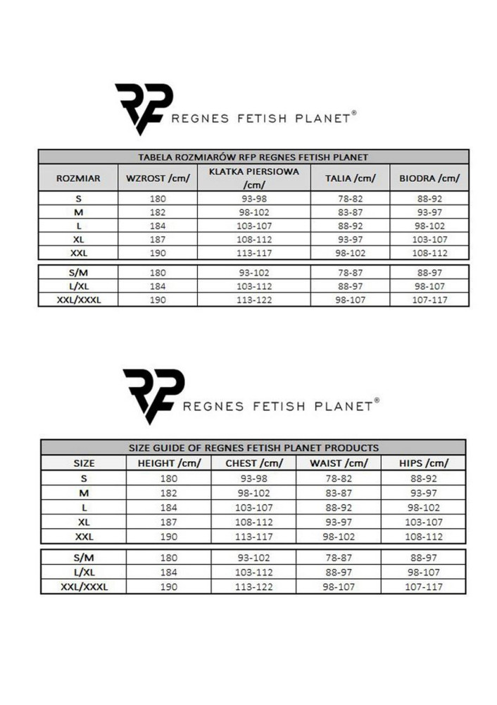 męski komplet z gumy: t-shirt z ozdobami z tyłu i przodu, figi z otwartym tyłem L/XL