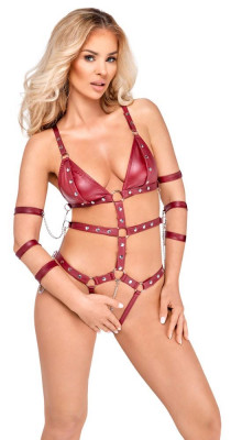 Bad Kitty Strap Body red L