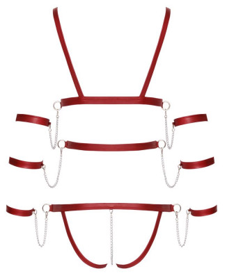 Bad Kitty Strap Body red XL