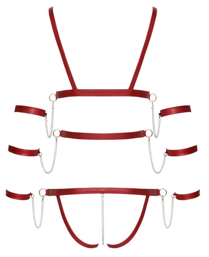 Bad Kitty Strap Body red XL