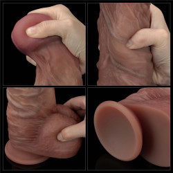 10.5'' Dual Layered Silicone Cock XXL