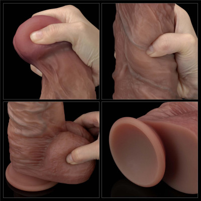 10.5'' Dual Layered Silicone Cock XXL