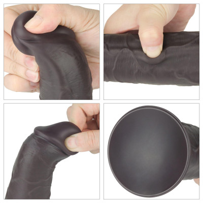 8.0'' Dual Layered Platinum Silicone Rotator
