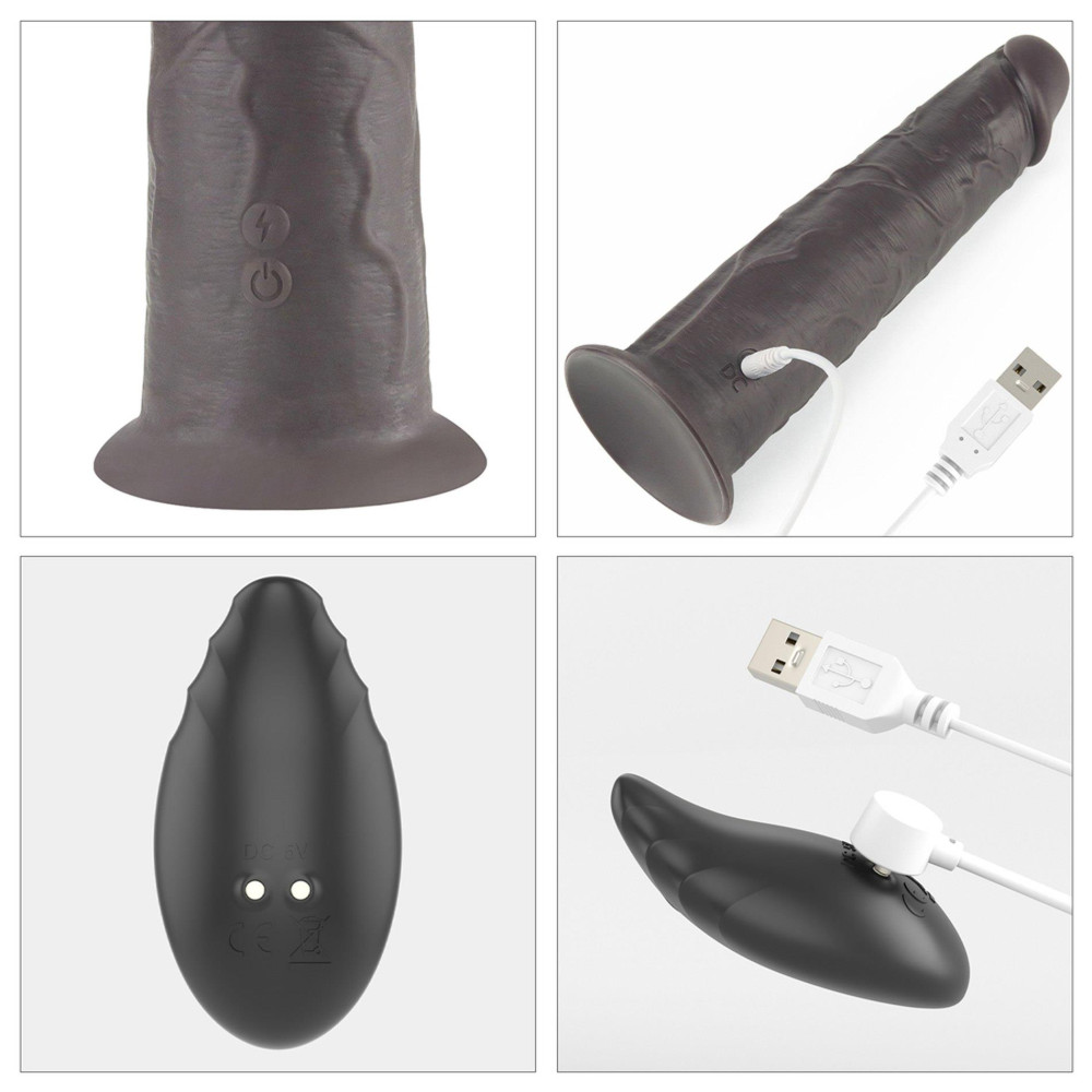 8.0'' Dual Layered Platinum Silicone Rotator